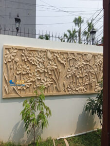 ornamen bunga teratai