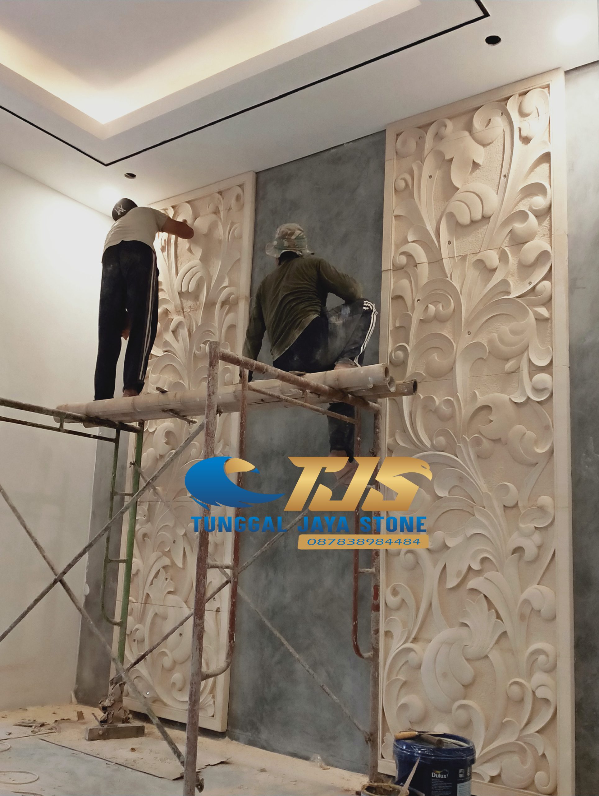 batu alam hiasan dinding rumah