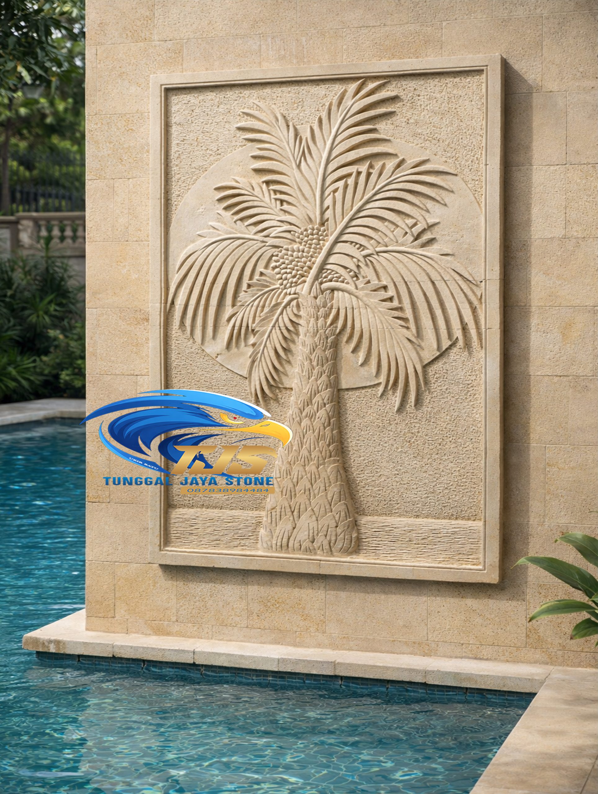 ukiran batu alam tunggaljayastone