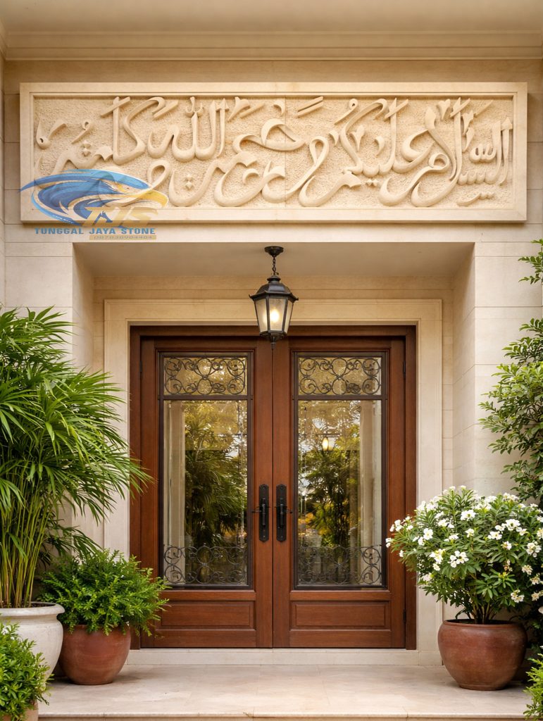ukiran kaligrafi ukiran batu tunggaljayastone