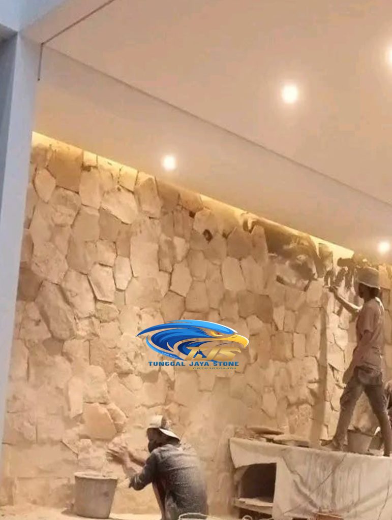 batu alam random hiasan dinding rumah terpopular tahun ini