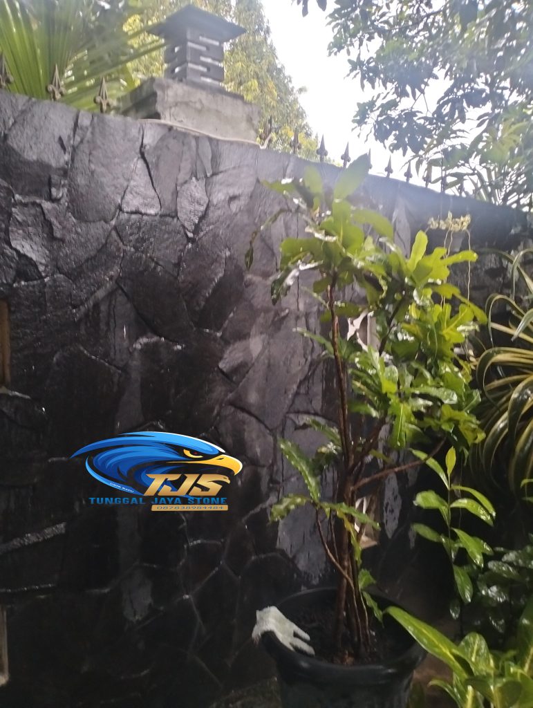 batu alam tempel lava random hiasan dinding