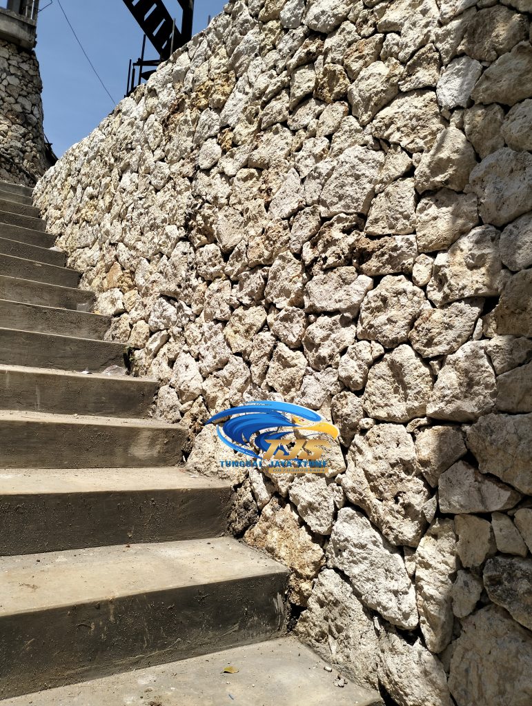 batu alam lime stone hiasan dinding terbaru trend tahun ini